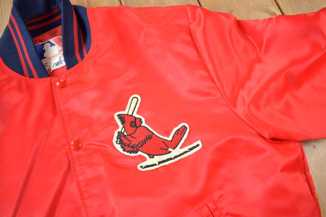 Vintage 1980s St. Louis Cardinals MLB Satin Bomber Jacket Men's Large from propervintagecanada