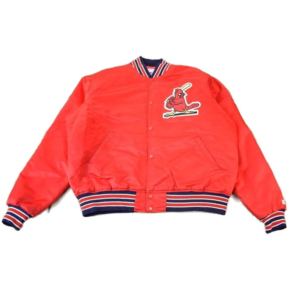 Vintage 1980s St. Louis Cardinals MLB Satin Starter Bomber Jacket Men's Large