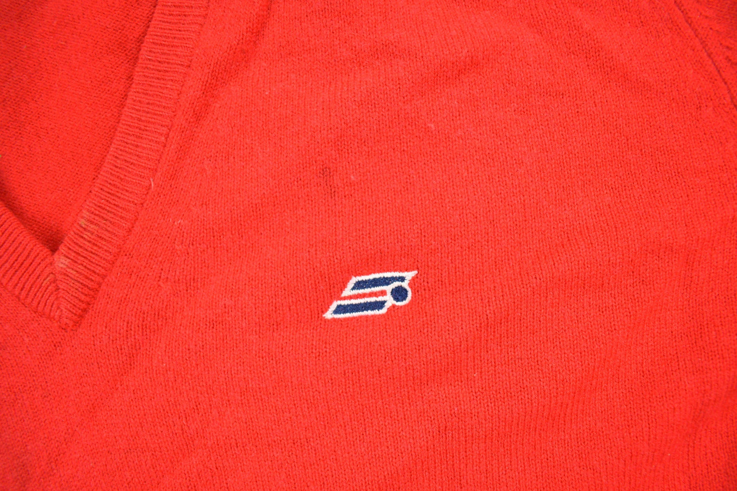 Vintage 1980s St Michael Pure New Wool Knit V-Neck Sweater Men's Large from propervintagecanada