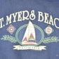 Vintage 1980s St Myers Beach Florida Graphic Print Crewneck Sweatshirt Men's L from propervintagecanada