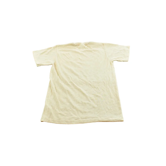 Vintage 1980s Stedman Blank Beige T-Shirt Men's XS from propervintagecanada