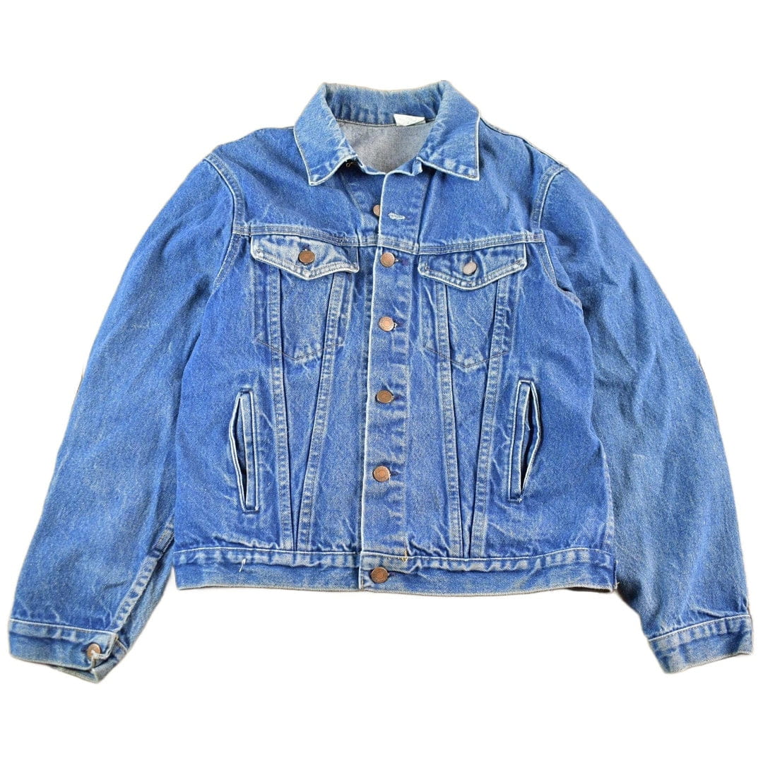 Vintage 1980s Steel Denim Jean Trucker Jacket Men's Small from propervintagecanada