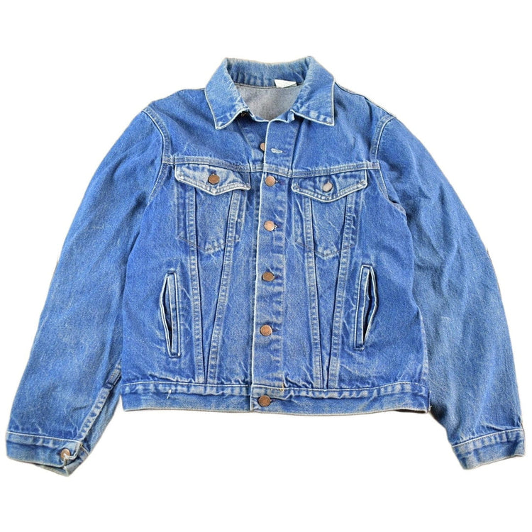 Vintage 1980s Steel Denim Jean Trucker Jacket Men's Small from propervintagecanada