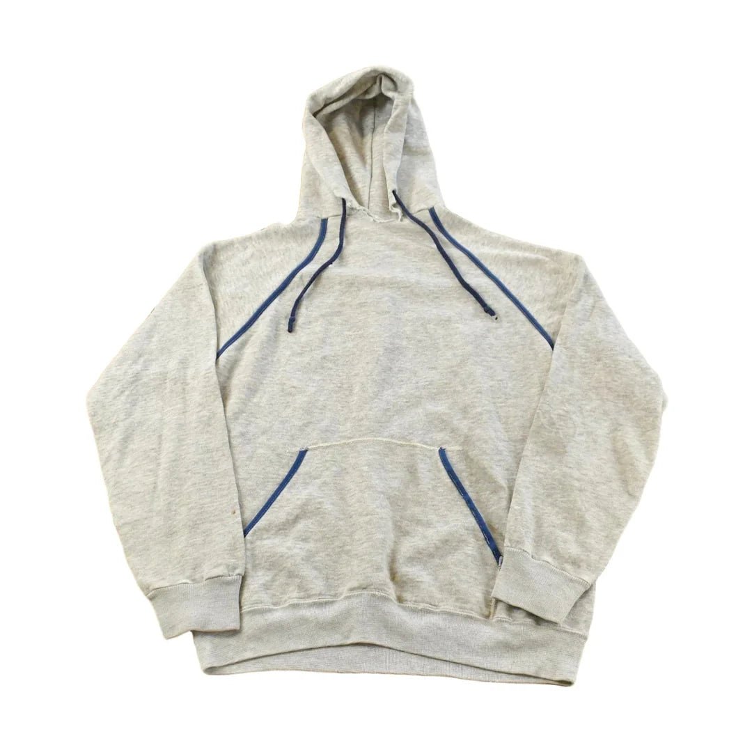 Vintage 1980s Streetwear Blank Raglan Hoodie Sweatshirt Men's M from propervintagecanada