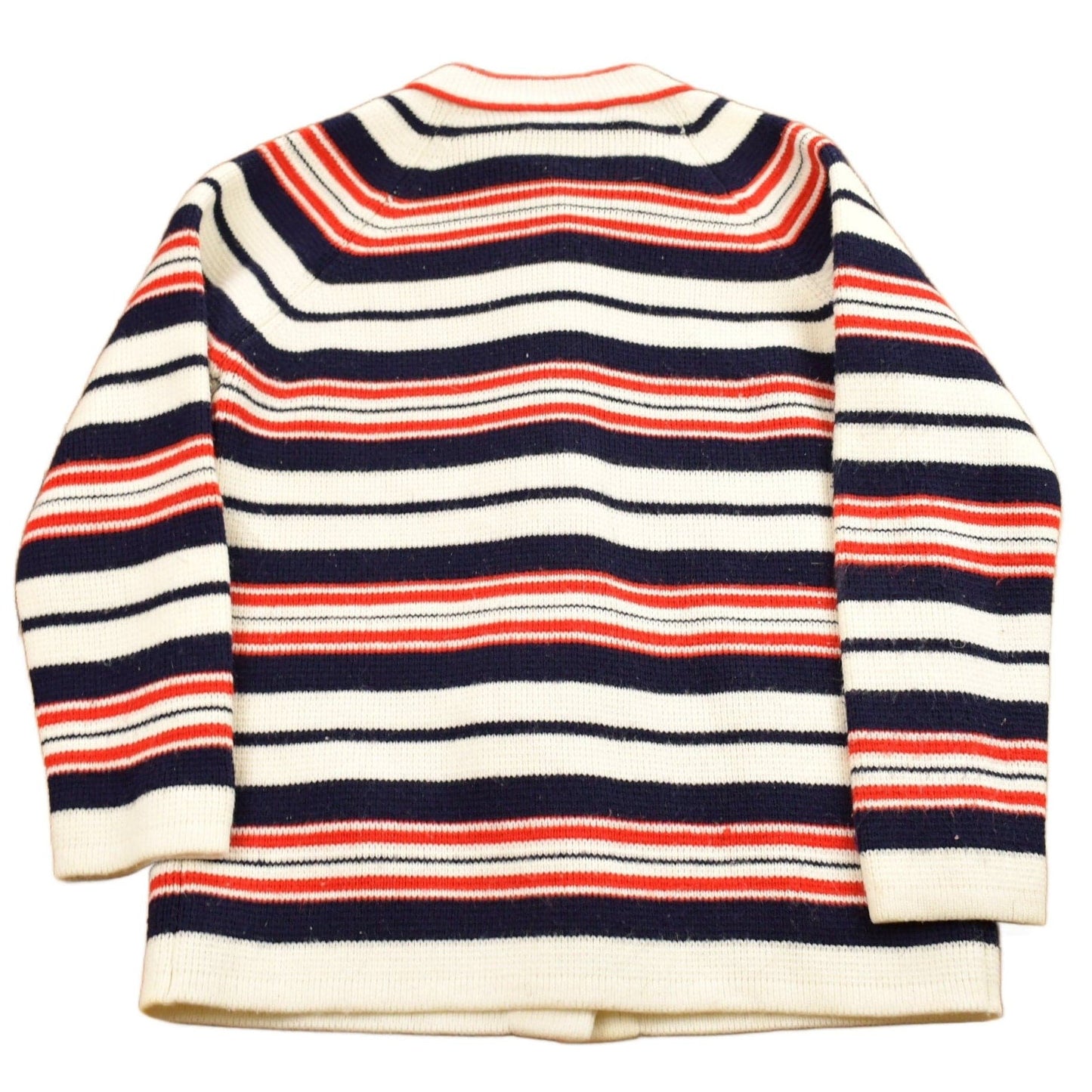 Vintage 1980s Striped Knitted Cardigan Sweater Women's M from propervintagecanada