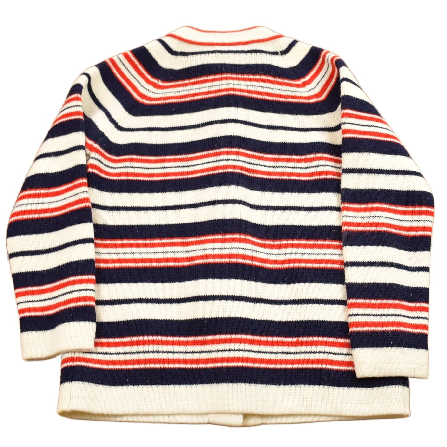 Vintage 1980s Striped Knitted Cardigan Sweater Women's M from propervintagecanada