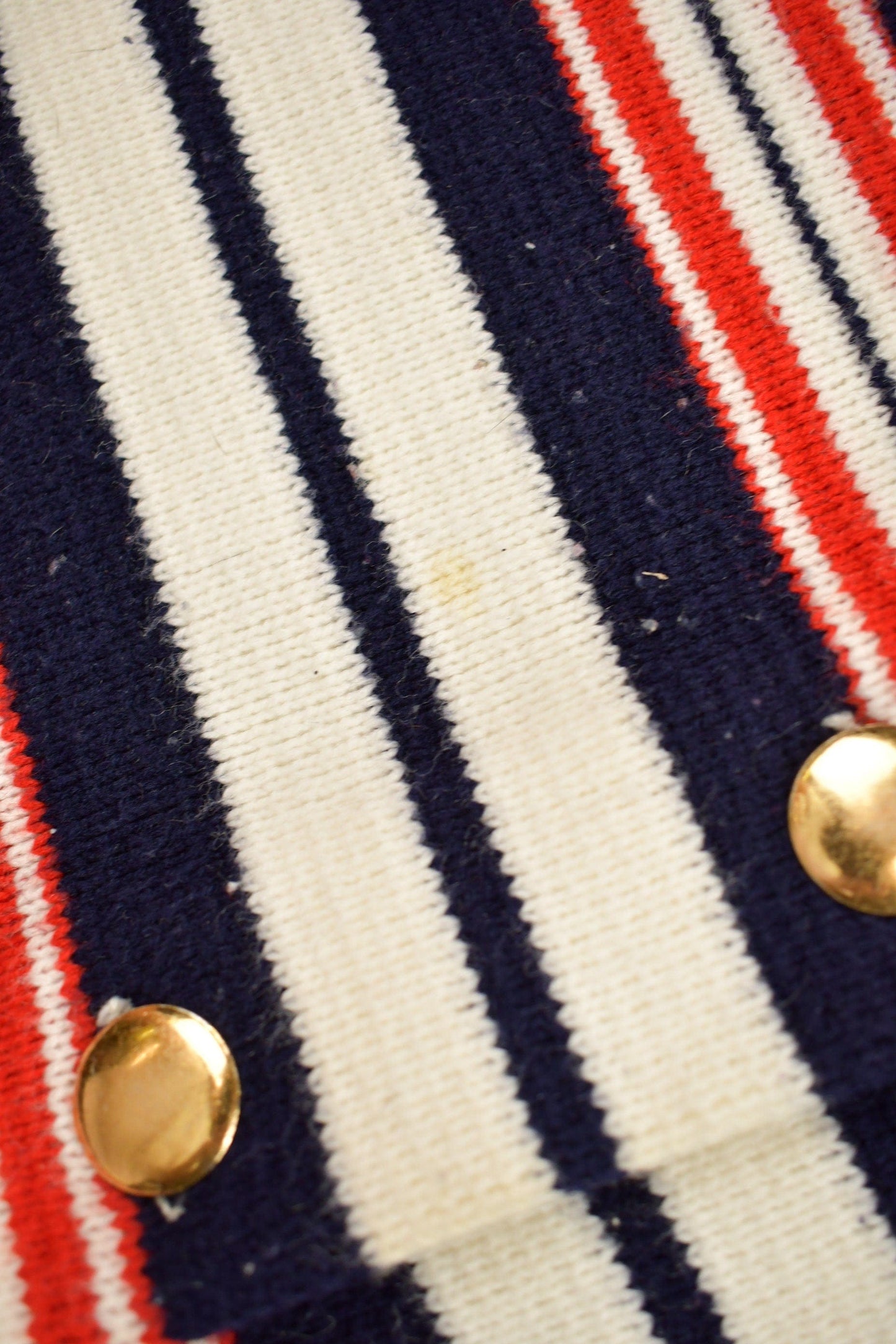 Vintage 1980s Striped Knitted Cardigan Sweater Women's M from propervintagecanada