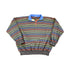 Vintage 1980s Striped Quarter Button Souvenir Crewneck Sweatshirt Men&