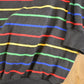 Vintage 1980s Striped Quarter Button Souvenir Crewneck Sweatshirt Men's XL from propervintagecanada