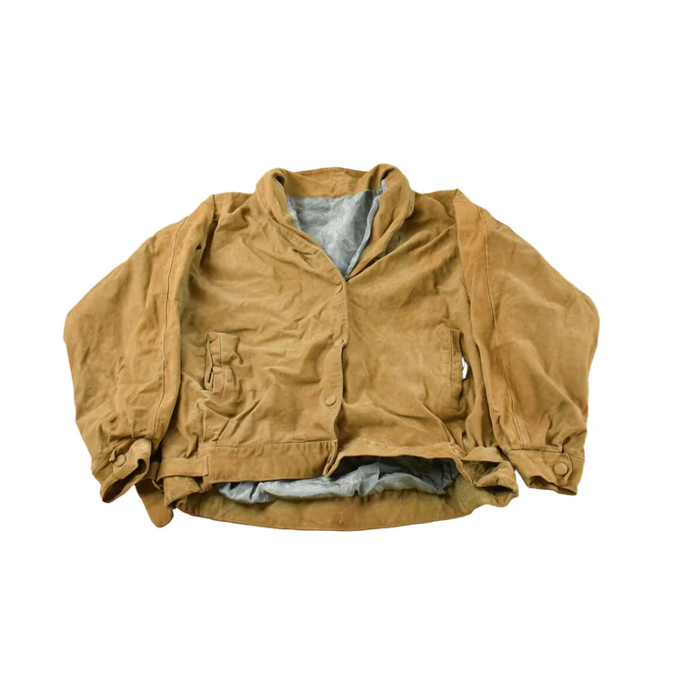 Vintage 1980s Suede Leather Jacket Women's L from propervintagecanada