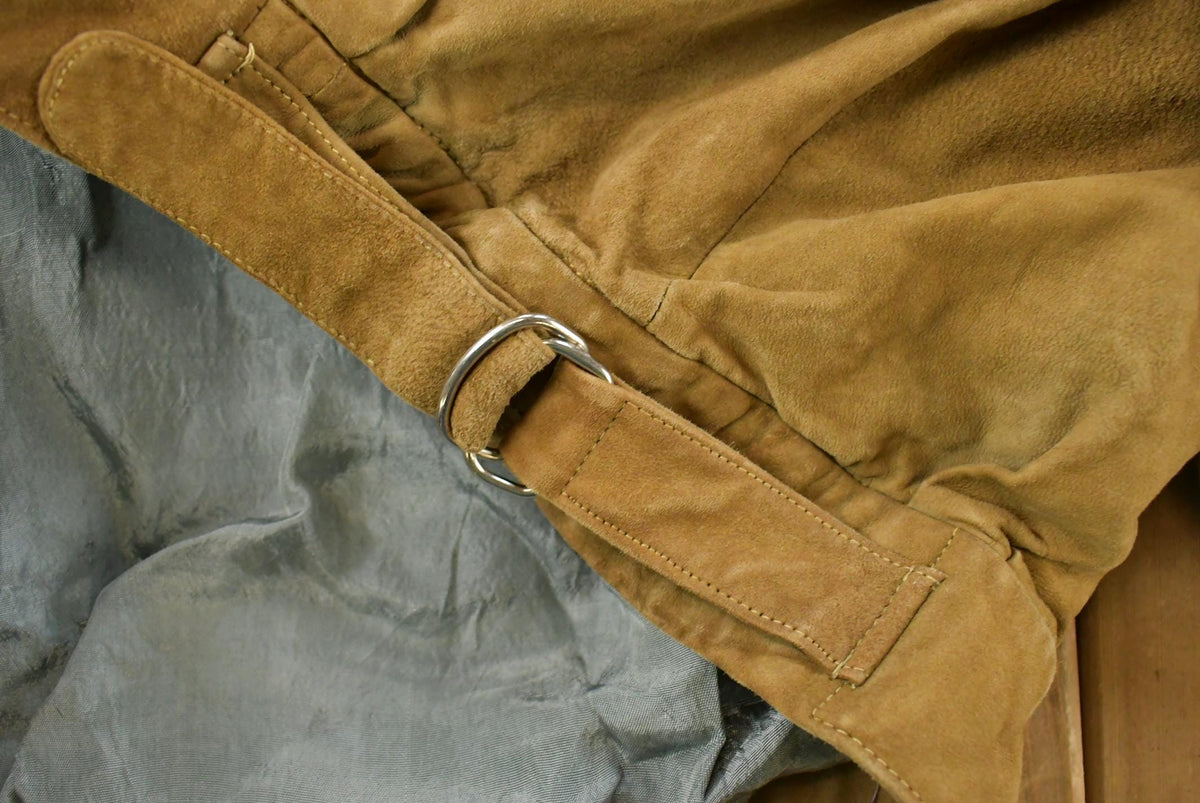 Vintage 1980s Suede Leather Jacket Women's L from propervintagecanada