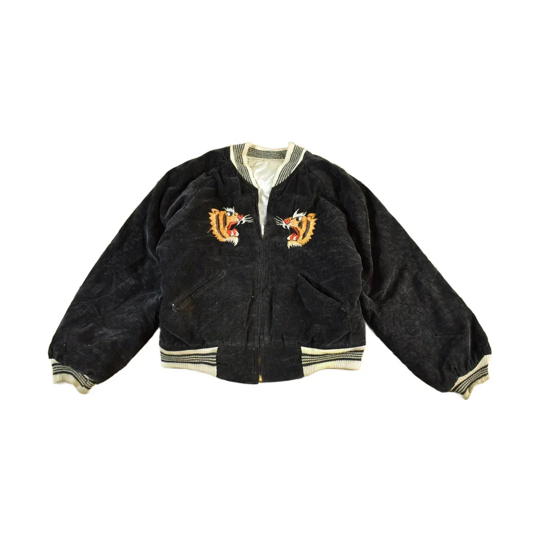Vintage 1980s Sukajan USA Japan Souvinir Bomber Jacket Toddler-Youth XS from propervintagecanada