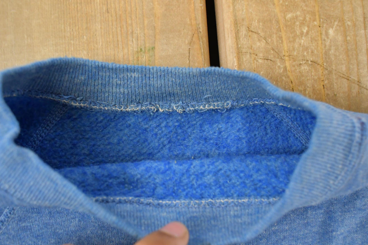 Vintage 1980s Sun Faded Blank Crewneck Sweatshirt Men's Medium from propervintagecanada