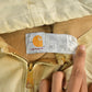 Vintage 1980s Sun Faded Carhartt Canvas Hooded Jacket Men's XL from propervintagecanada