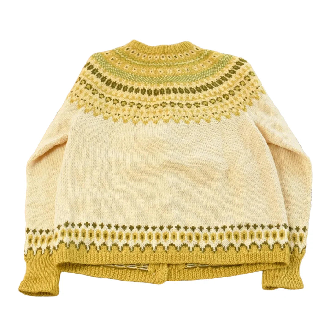 Vintage 1980s Sundt Hand Knit Wool Cardigan Sweater Women's M from propervintagecanada