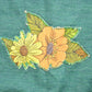 Vintage 1980s Sunflower Embroidered Raglan Sweatshirt Men's Medium from propervintagecanada