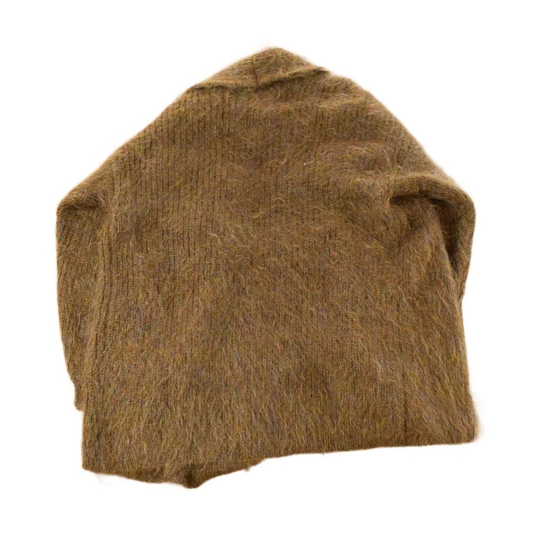 Vintage 1980s Susan Bristol Knit Cardigan Mohair Wool Sweater Women's XL from propervintagecanada