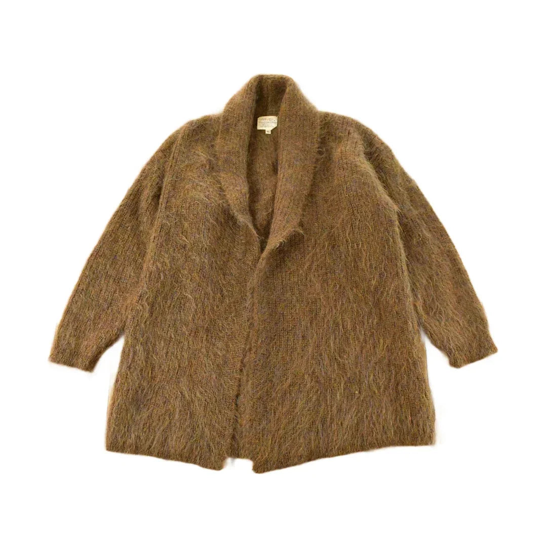 Vintage 1980s Susan Bristol Knit Cardigan Mohair Wool Sweater Women's XL from propervintagecanada