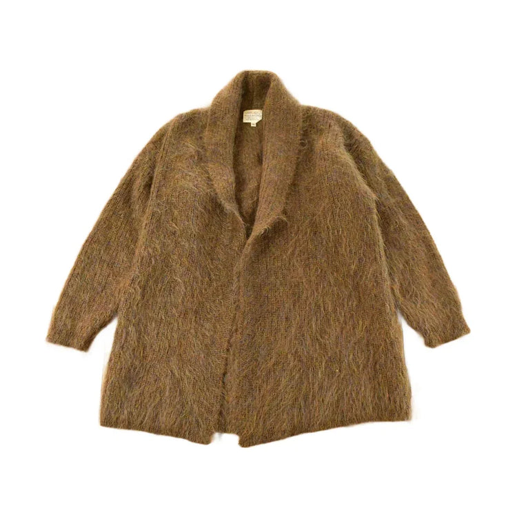 Vintage 1980s Susan Bristol Knit Cardigan Mohair Wool Sweater Women's XL from propervintagecanada