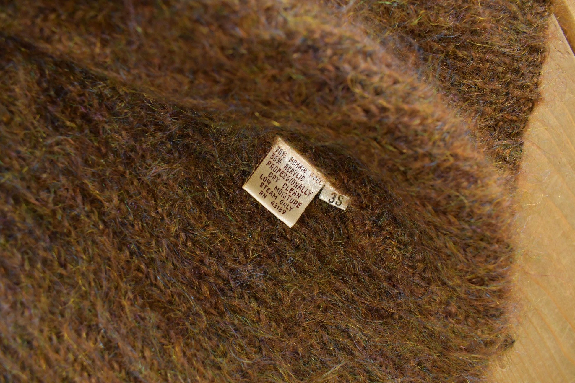 Vintage 1980s Susan Bristol Knit Cardigan Mohair Wool Sweater Women's XL from propervintagecanada