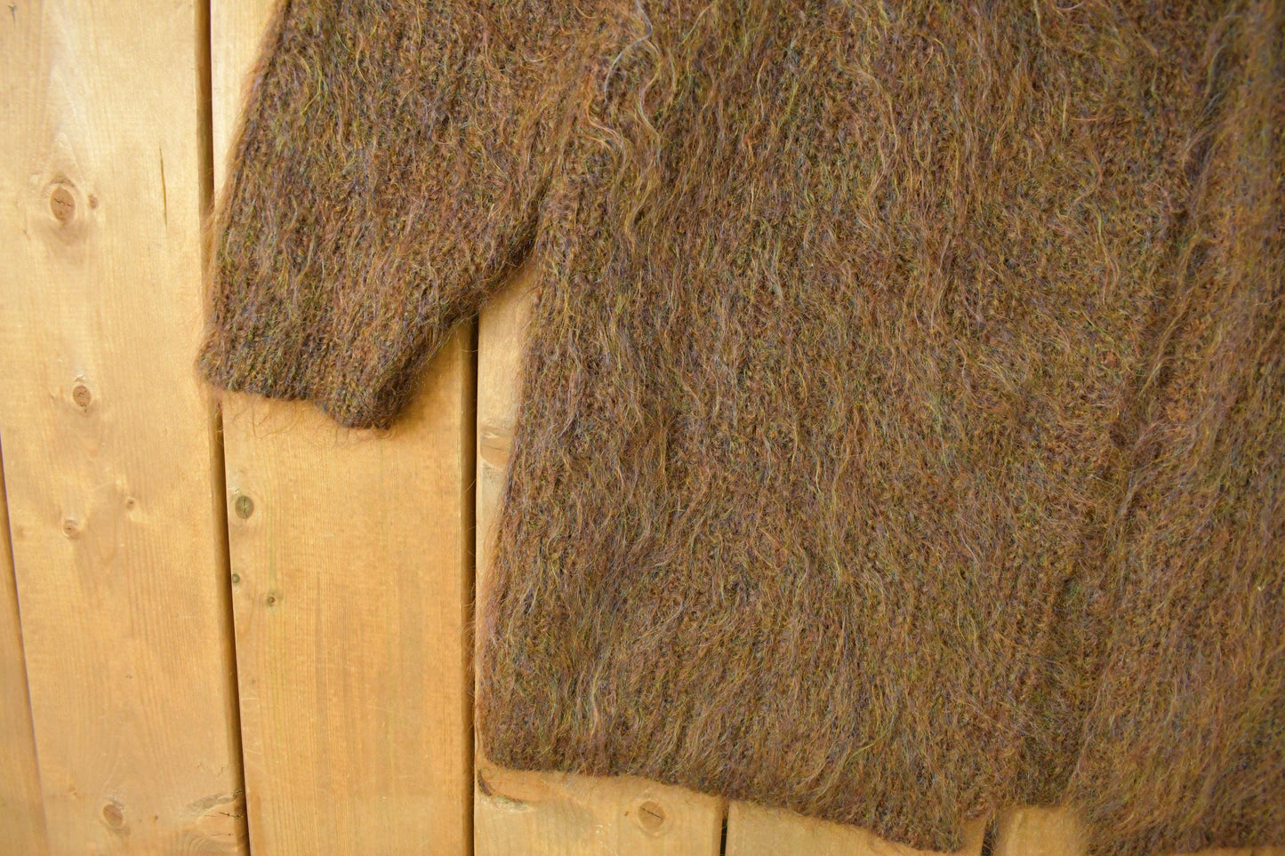 Vintage 1980s Susan Bristol Knit Cardigan Mohair Wool Sweater Women's XL from propervintagecanada