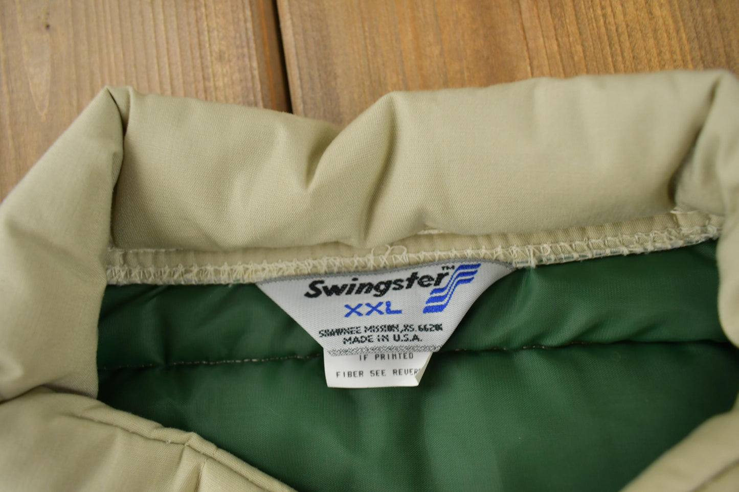 Vintage 1980s Swingster Embroidered Vest Men's 2XL from propervintagecanada