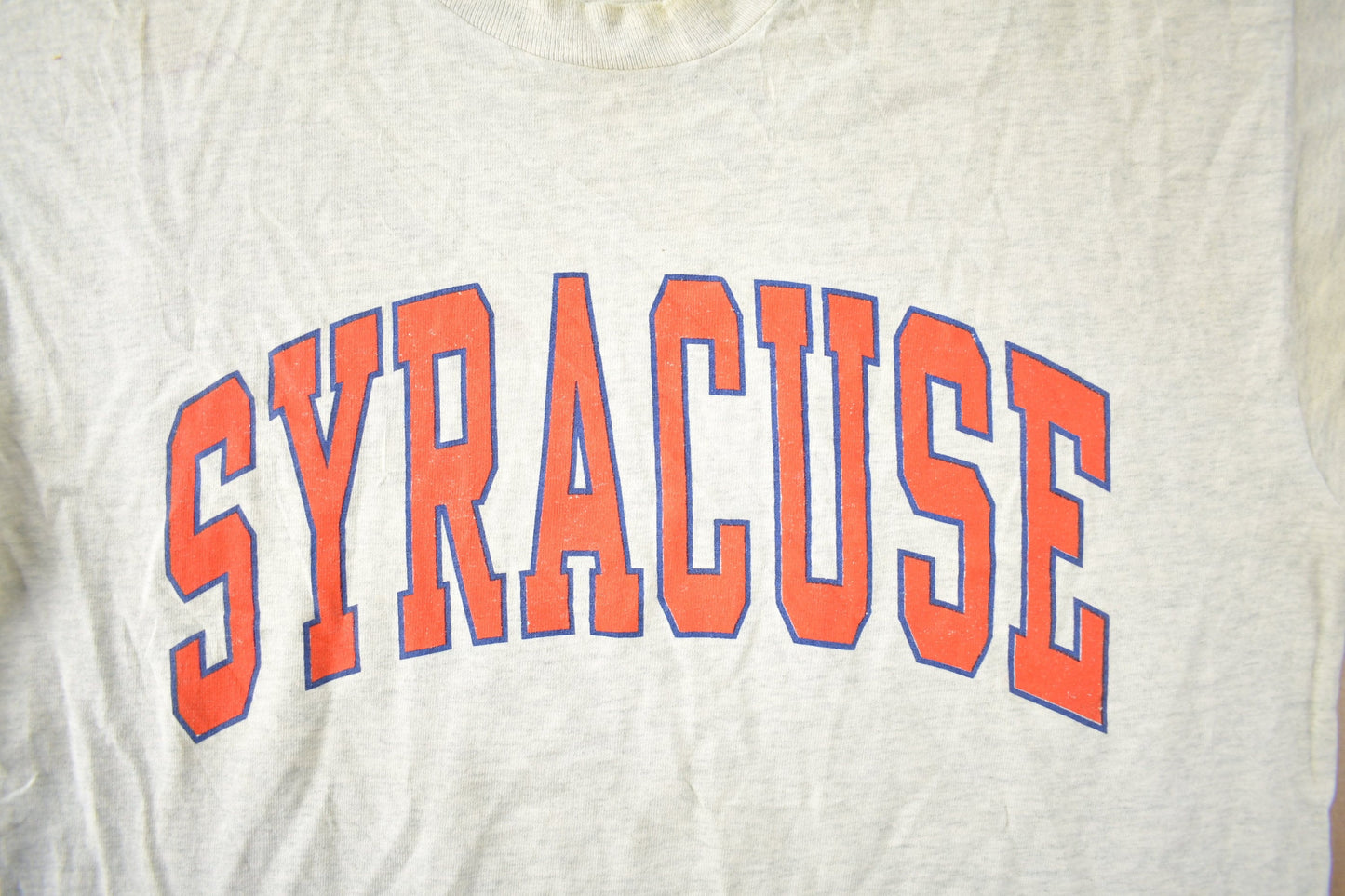 Vintage 1980s Syracuse University Collegiate Graphic Single Stitch T-Shirt Men's L from propervintagecanada