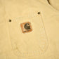 Vintage 1980s Tan Carhartt Chore Coat Men's Large from propervintagecanada