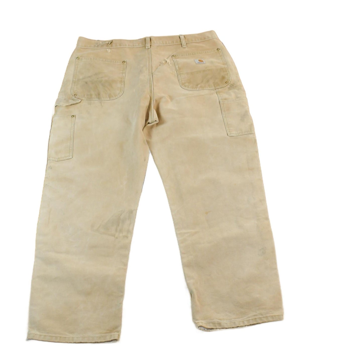 Vintage 1980s Tan Carhartt Double Knee Work Pants Men's 40 x 26 from propervintagecanada