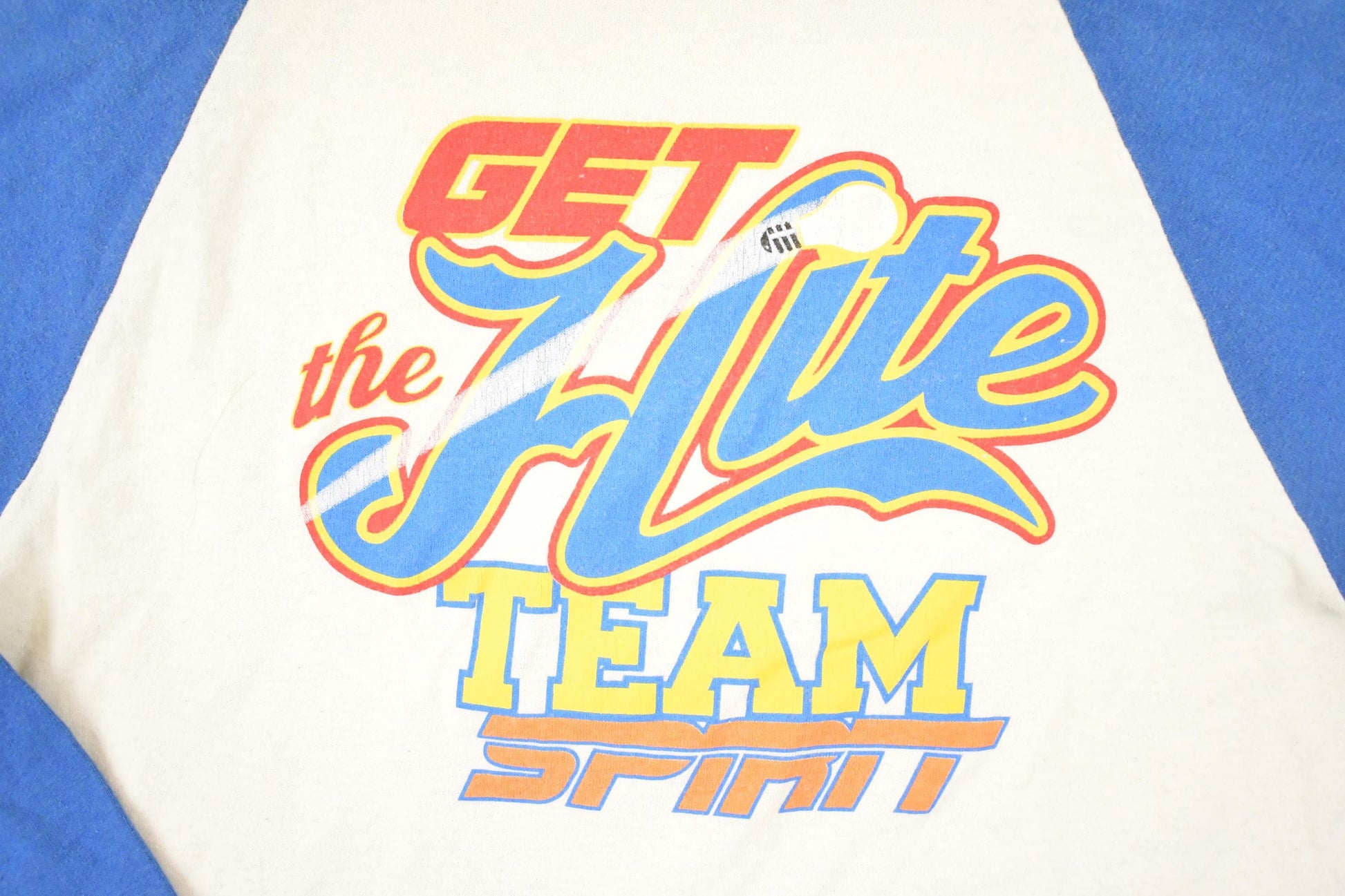 Vintage 1980s Team Spirit Souvenir Raglan T-Shirt Men's S from propervintagecanada