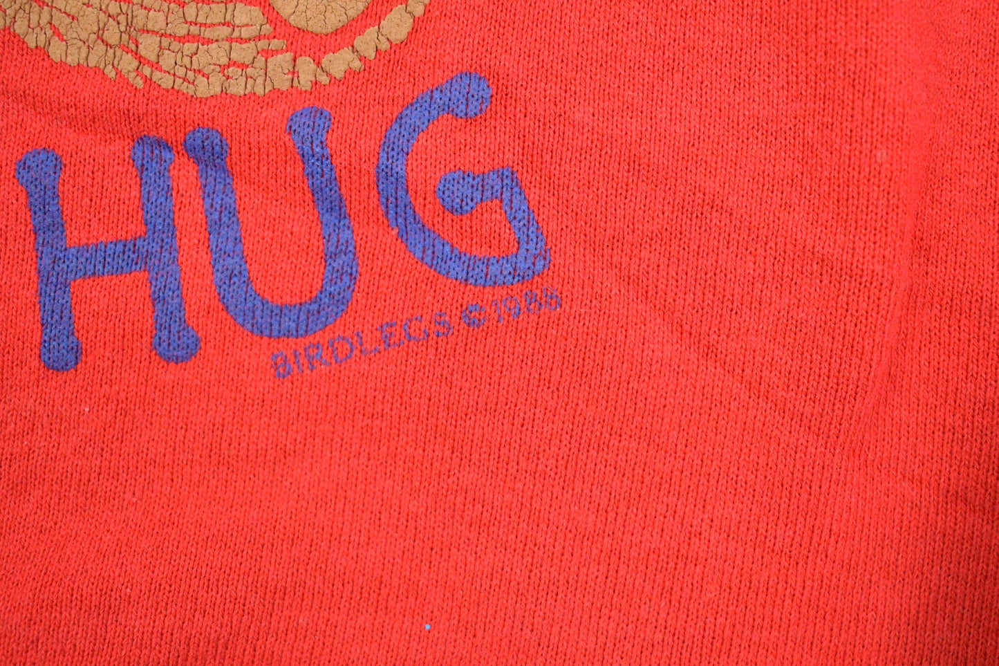 Vintage 1980s Teddy Bear Hug Crewneck Sweatshirt Men's Large from propervintagecanada