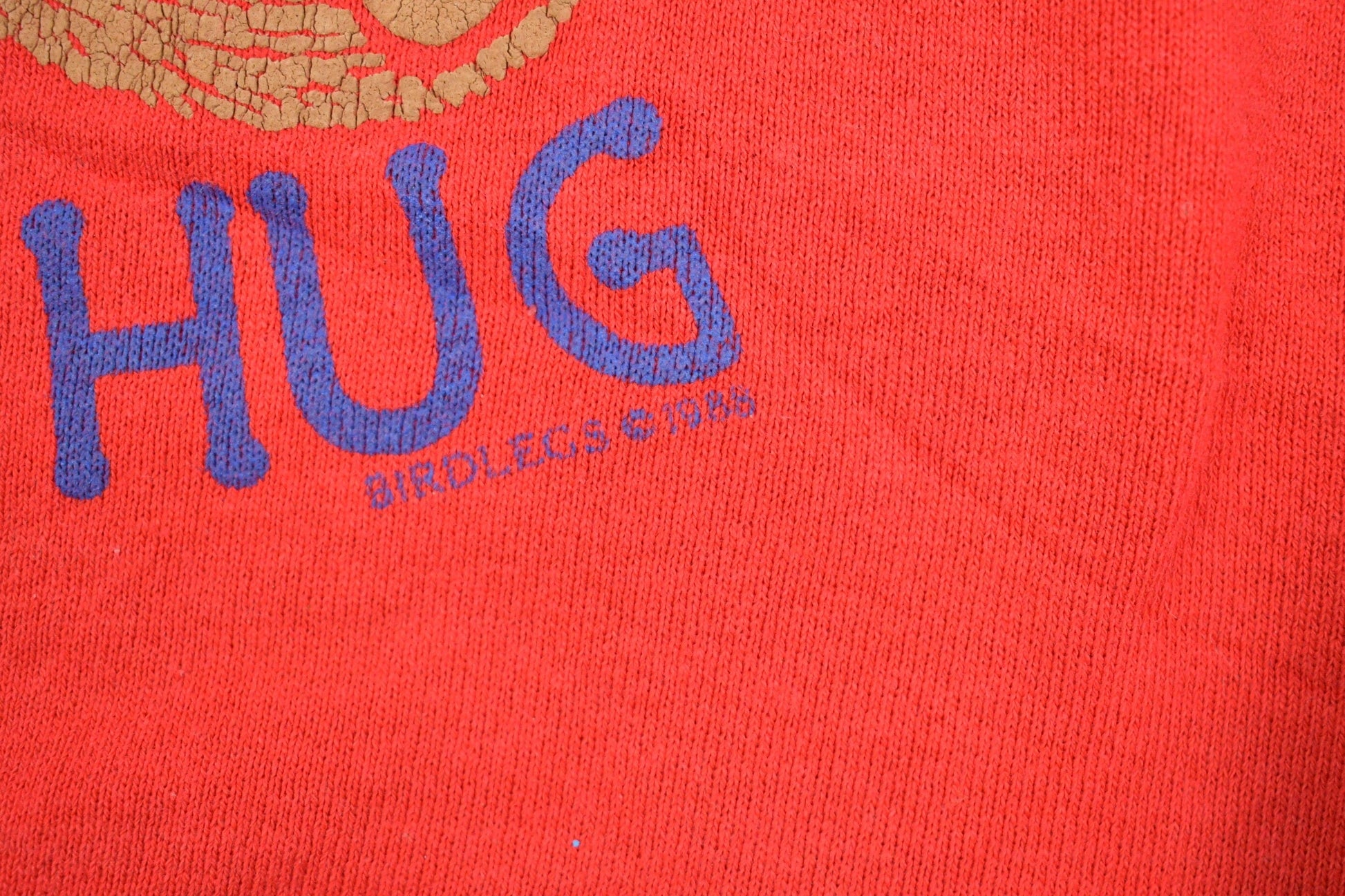 Vintage 1980s Teddy Bear Hug Crewneck Sweatshirt Men's Large from propervintagecanada