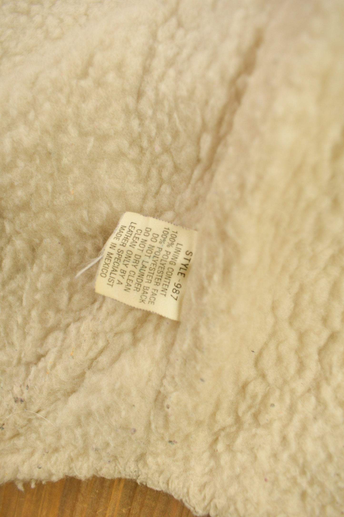 Vintage 1980s Texco Sherpa Lined Denim Button Up Vest Men's Large from propervintagecanada