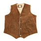 Vintage 1980s Texco Sherpa Lined Denim Button Up Vest Men's Large from propervintagecanada
