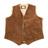 Vintage 1980s Texco Sherpa Lined Denim Button Up Vest Men&