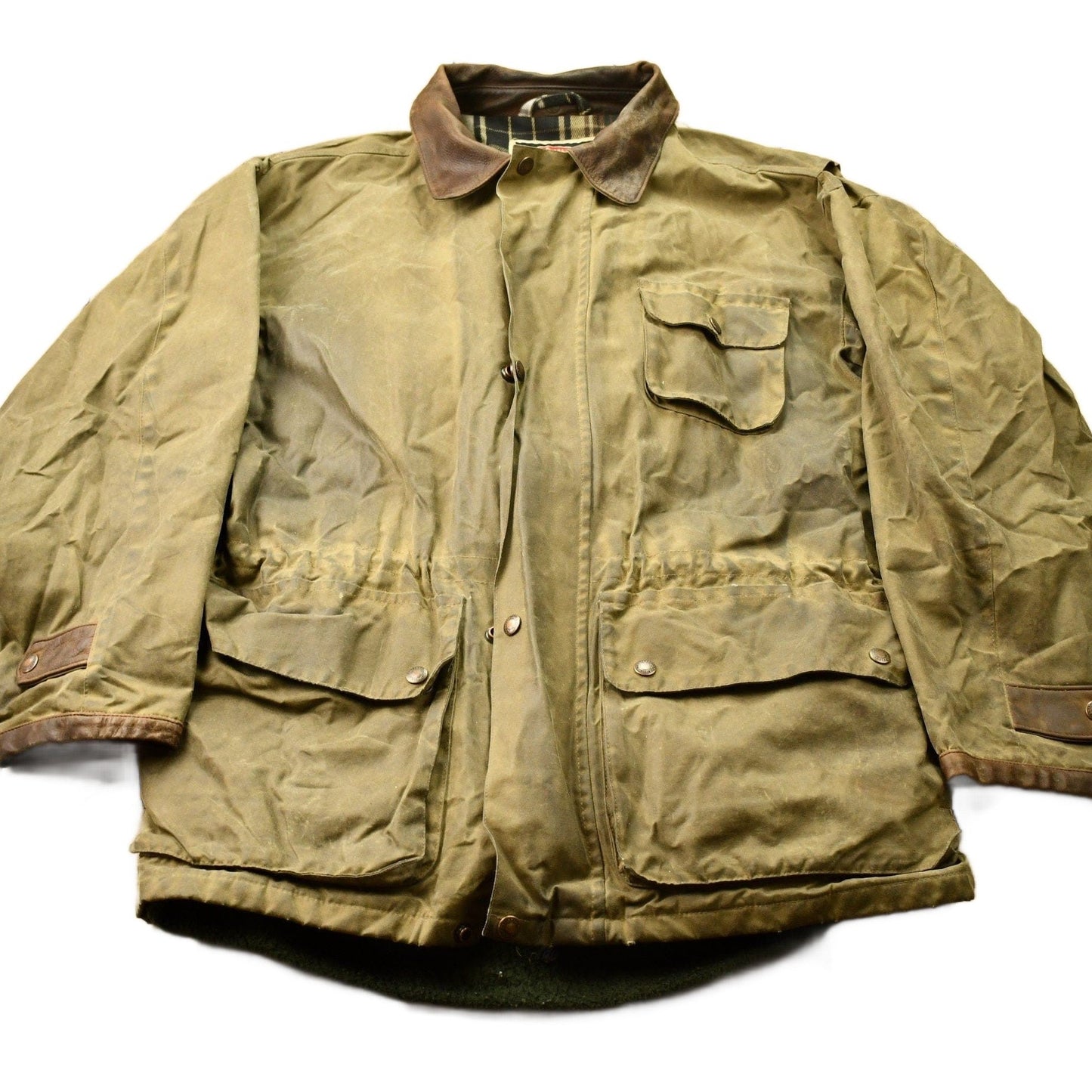 Vintage 1980s The Australia Outback Collection Waxed Leather Jacket Men's Medium from propervintagecanada
