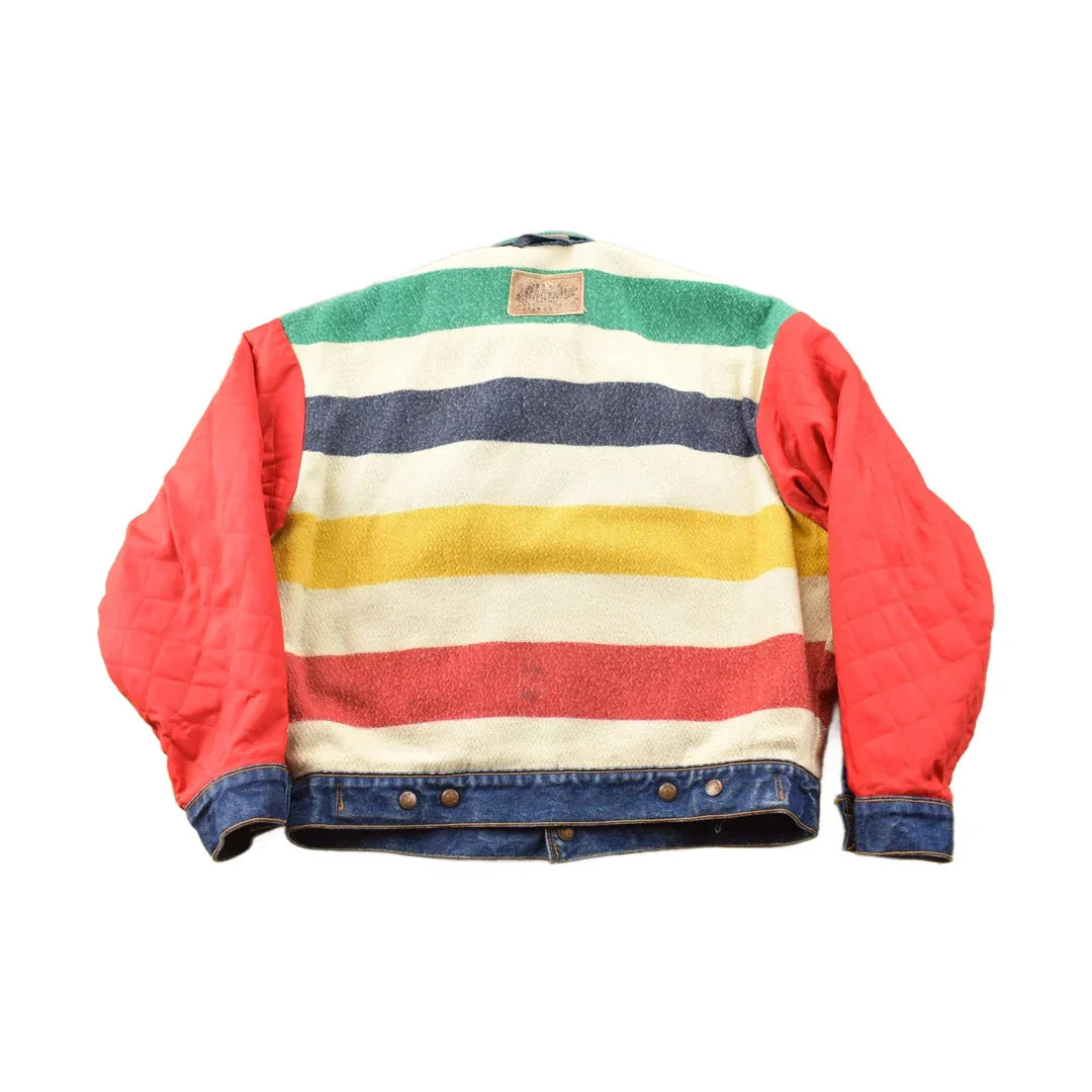 Vintage 1980s The Hudsons Bay Levi's Reversible Jean Jacket Men's Large from propervintagecanada