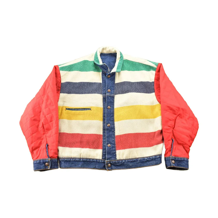Vintage 1980s The Hudsons Bay Levi's Reversible Jean Jacket Men's Large from propervintagecanada