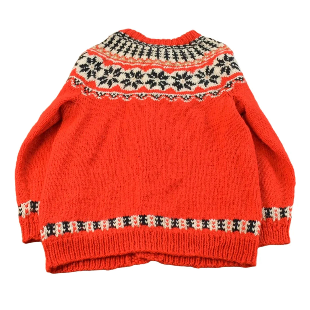 Vintage 1980s The Sweater Company Nordic Wool Knit Cardigan Sweater Men's L from propervintagecanada