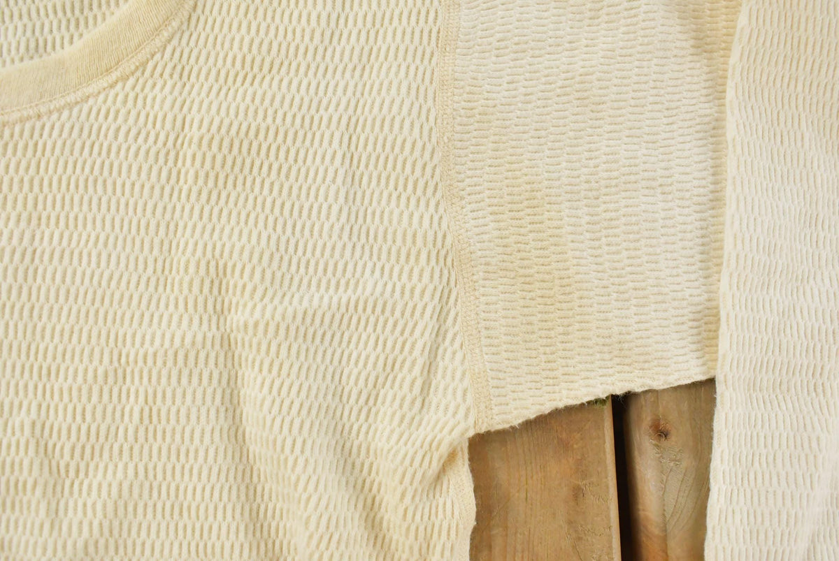 Vintage 1980s Thermal Crewneck Undershirt Mens S from propervintagecanada