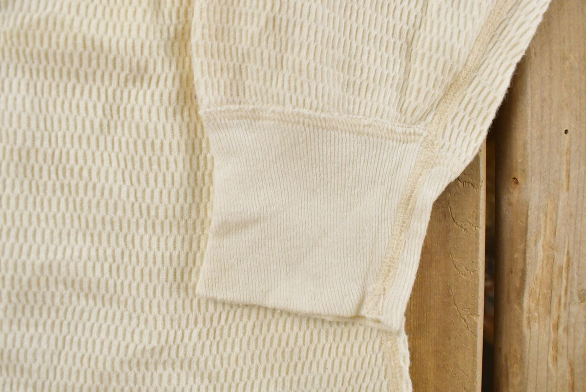 Vintage 1980s Thermal Crewneck Undershirt Mens S from propervintagecanada