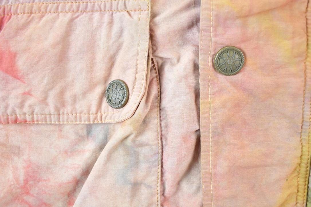 Vintage 1980s Tie Dye Funky Abstract Print Lined Fisherman's Vest Mens XXL from propervintagecanada