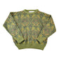Vintage 1980s Tip Top Wool Knit Abstract Pattern Crewneck Sweater Mens L from propervintagecanada