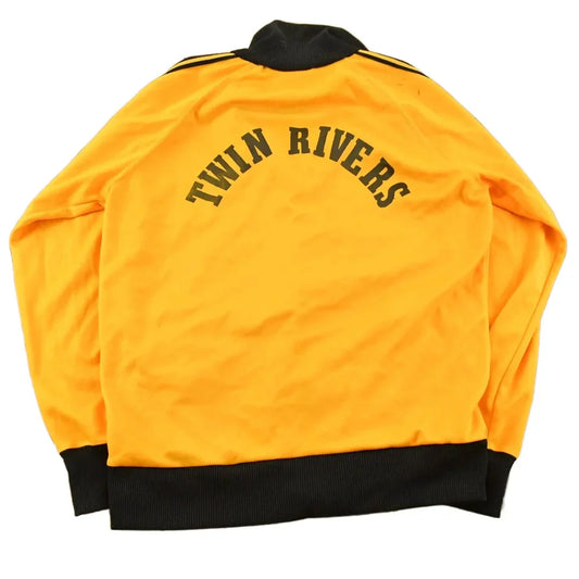 Vintage 1980s Tonix Twin Rivers Baseball Track Jacket Sweatshirt Men's Large from propervintagecanada