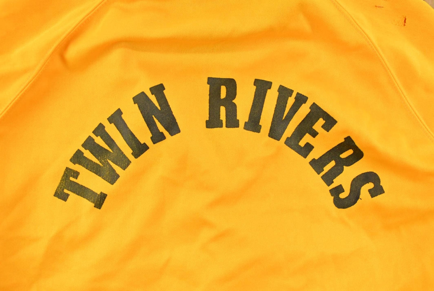 Vintage 1980s Tonix Twin Rivers Baseball Track Jacket Sweatshirt Men's Large from propervintagecanada