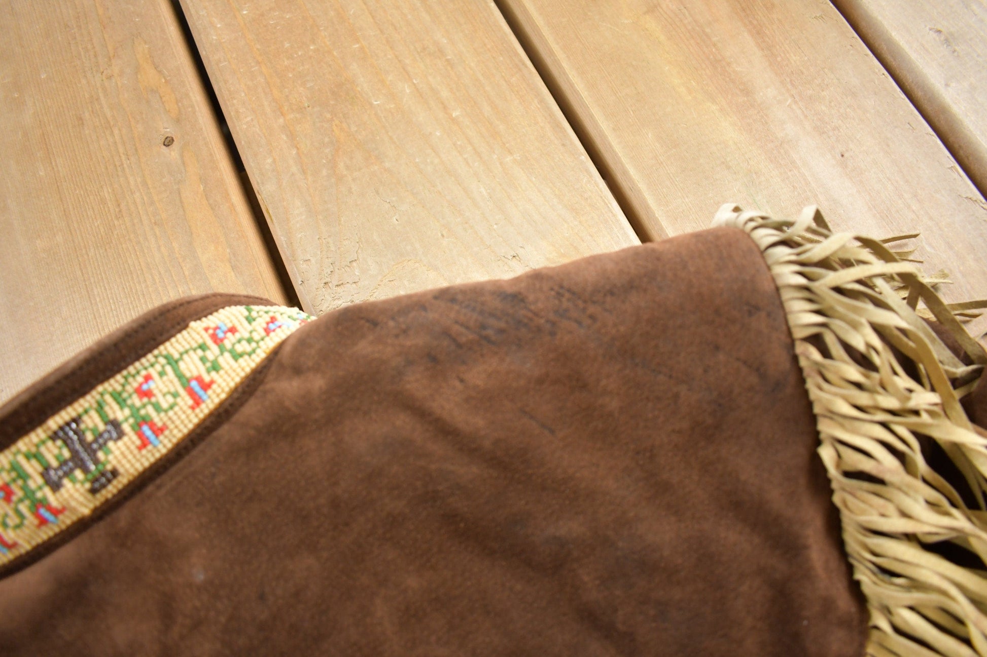 Vintage 1980s Tony Lama Americana Suede Fringe Jacket from propervintagecanada