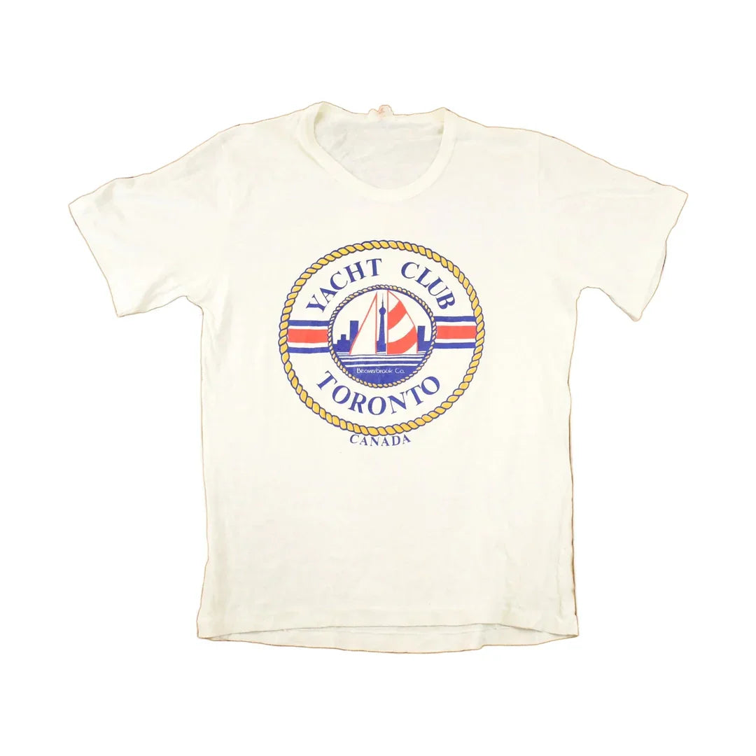 Vintage 1980s Toronto Yacht Club Souvenir Boating T-Shirt Men's M from propervintagecanada