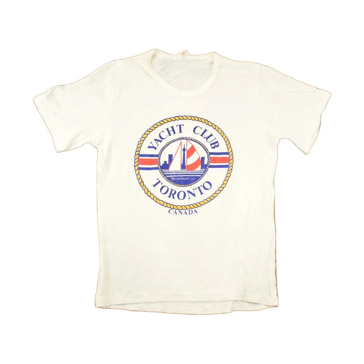 Vintage 1980s Toronto Yacht Club Souvenir Boating T-Shirt Men's M from propervintagecanada