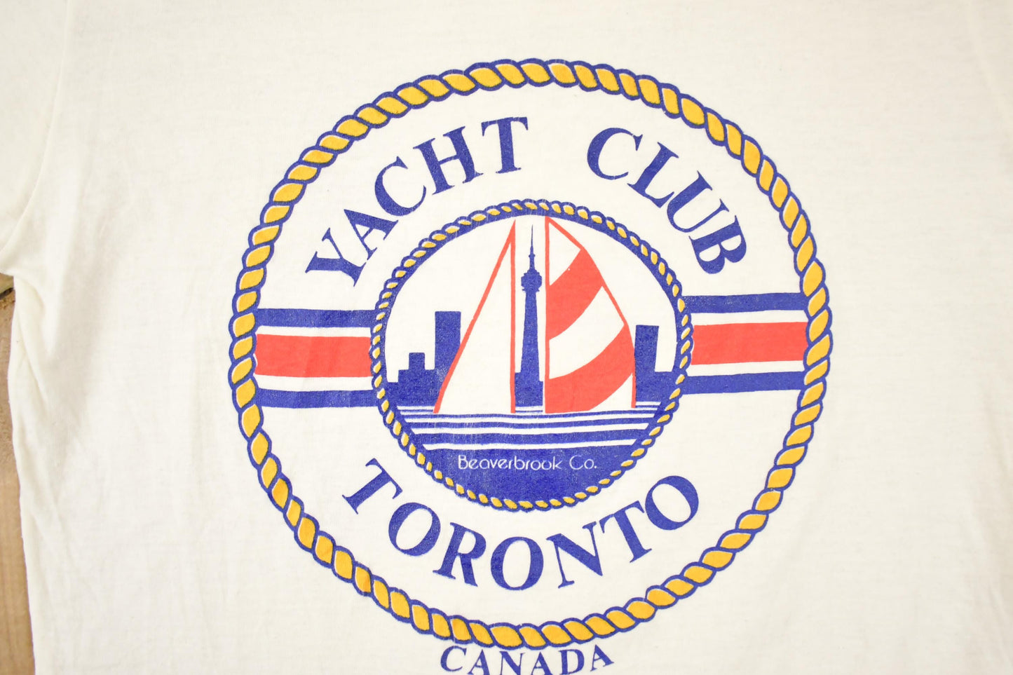 Vintage 1980s Toronto Yacht Club Souvenir Boating T-Shirt Men's M from propervintagecanada