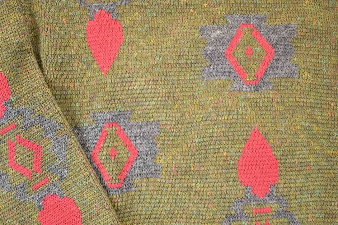 Vintage 1980s Trent Abstract Knit Crewneck Sweater Men's XL from propervintagecanada